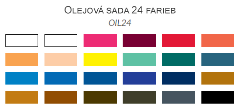 Sada olejových farieb Royal Langnickel 24ks 12ml